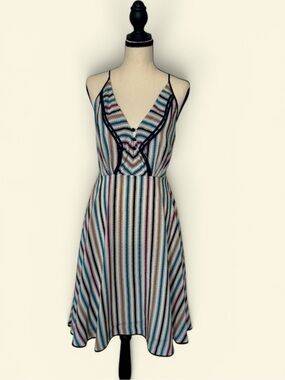 Girls From Savoy Anthropologie Spaghetti Strap Dress in Multicolor